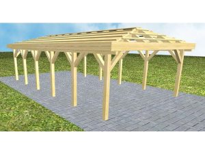 JODA Carport Kiel LO Classic ohne Rinne, ohne Pfannen