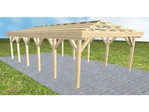 JODA Carport Kiel LO Master ohne Rinne, ohne Pfannen