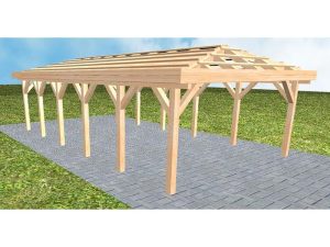 JODA Carport Kiel LO Perfect ohne Rinne, ohne Pfannen