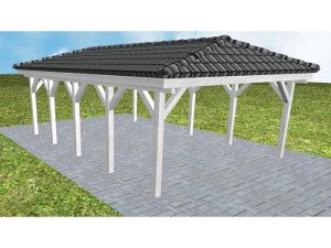 JODA Carport Kiel MD Select incl. Pfannen und Rinne