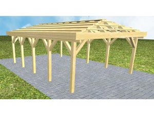 JODA Carport Kiel MO Classic ohne Rinne, ohne Pfannen