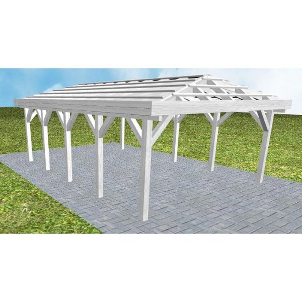 JODA Carport Kiel MO Select ohne Rinne, ohne Pfannen