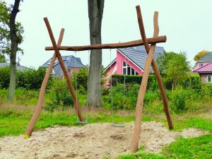 Kalle Doppelschaukel, Robinie 500x270x370 cm, nach EN 1176 gefertigt VE = 000