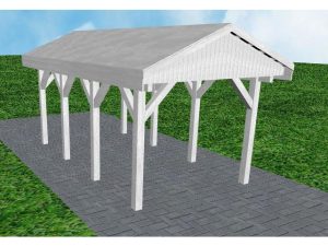 JODA Carport Wedel KG Select Satteldach, vorb.f. Gründach