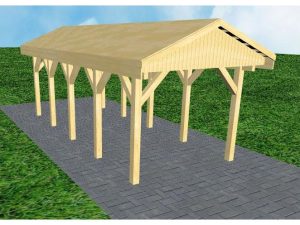 JODA Carport Wedel MG Classic Satteldach, vorb.f. Gründach