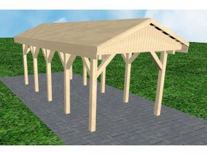 JODA Carport Wedel MG Master Satteldach, vorb.f. Gründach