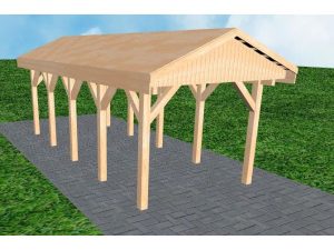 JODA Carport Wedel MG Perfect Satteldach, vorb.f. Gründach