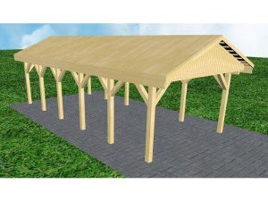JODA Carport Wismar LG Classic Satteldach, vorb.f. Gründach