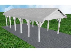 JODA Carport Wismar LG Select Satteldach, vorb.f. Gründach