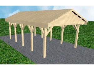 JODA Carport Wismar MG Master Satteldach, vorb.f. Gründach