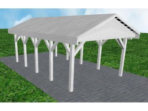 JODA Carport Wismar MG Select Satteldach, vorb.f. Gründach