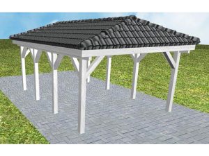 JODA Carport Kampen KD Select incl. Pfannen und Rinne