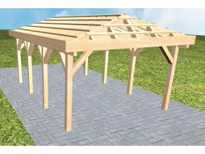 JODA Carport Kampen KO Perfect ohne Pfannen, ohne Rinne