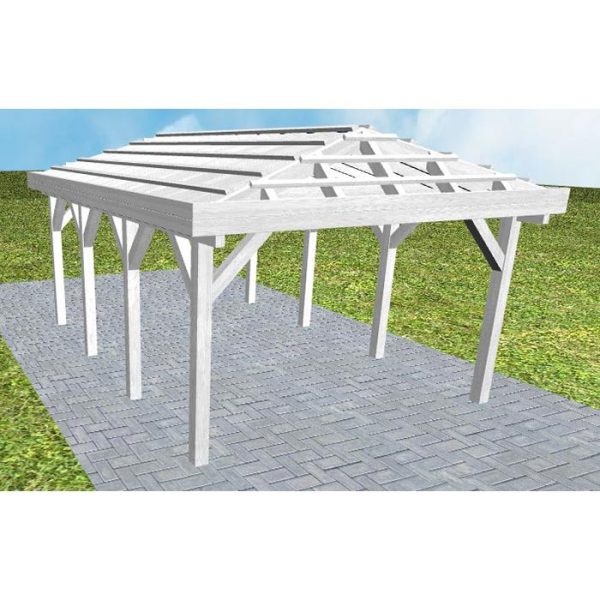 JODA Carport Kampen KO Select ohne Pfannen, ohne Rinne