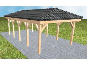 JODA Carport Kampen MD Perfect incl. Pfannen und Rinne
