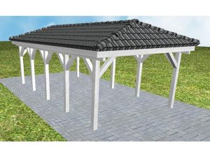 JODA Carport Kampen MD Select incl. Pfannen und Rinne