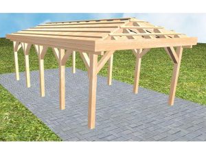 JODA Carport Kampen MO Perfect ohne Pfannen, ohne Rinne