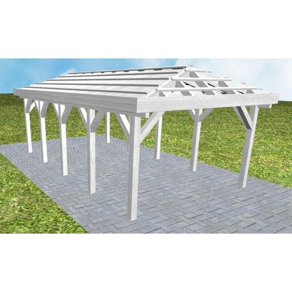JODA Carport Kampen MO Select ohne Pfannen, ohne Rinne