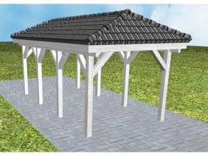 JODA Carport Kappeln KD Select incl. Pfannen und Rinne