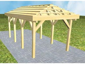 JODA Carport Kappeln KO Classic ohne Rinne, ohne Pfannen