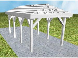 JODA Carport Kappeln KO Select ohne Rinne, ohne Pfannen