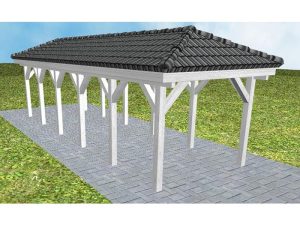 JODA Carport Kappeln LD Select incl. Pfannen und Rinne
