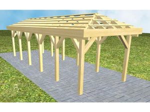 JODA Carport Kappeln LO Classic ohne Rinne, ohne Pfannen