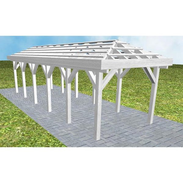 JODA Carport Kappeln LO Select ohne Rinne, ohne Pfannen