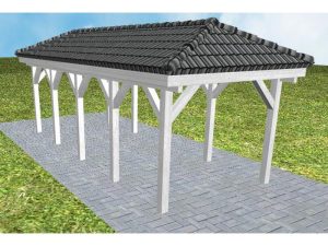 JODA Carport Kappeln MD Select incl. Pfannen und Rinne