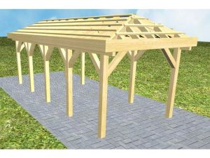 JODA Carport Kappeln MO Classic ohne Rinne, ohne Pfannen