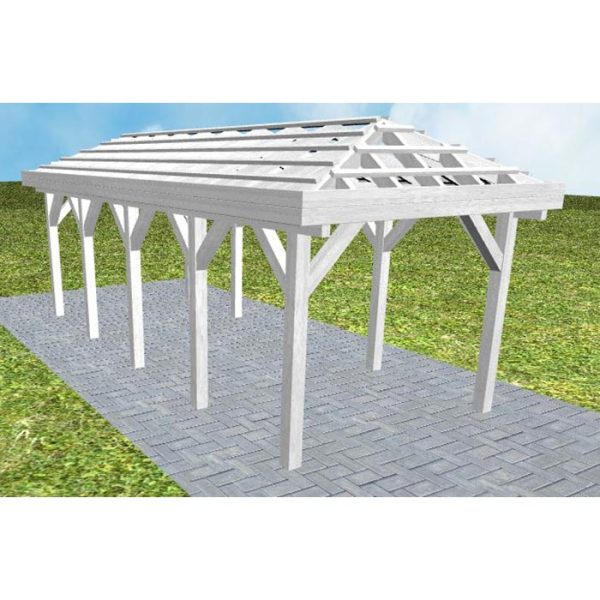 JODA Carport Kappeln MO Select ohne Rinne, ohne Pfannen