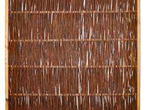 Heide Flechtzaun Weide, ölimpr. 120 x 140 cm, mit Seitenrahmen VE = 025