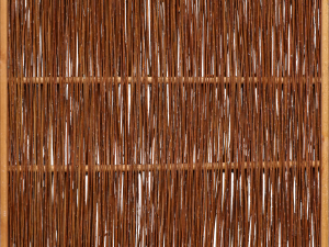 Heide Flechtzaun Weide, ölimpr. 120 x 180 cm, mit Seitenrahmen VE = 025