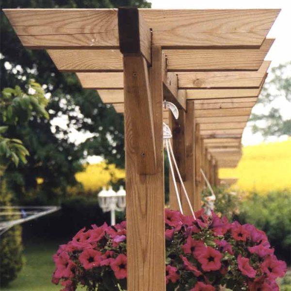 Pergola >Standard< Lärche 1,80 m Verlängerung VE = 008 – Bild 5
