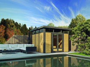Joda Gartenhaus RANTUM 30/30 Flachdach / EPDM-Folie
