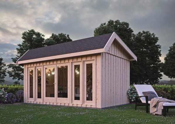 JODA Gartenhaus Skyline Ständerbauweise ohne Außenfassade 500 x 300 cm – Bild 2