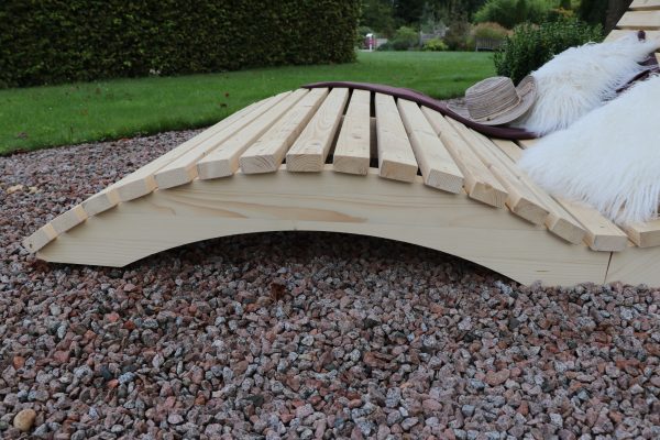 Stora Gartenliege Fichte naturbelassen 181 x 130 x 77 cm, kartonverpackt VE = 010 – Bild 3