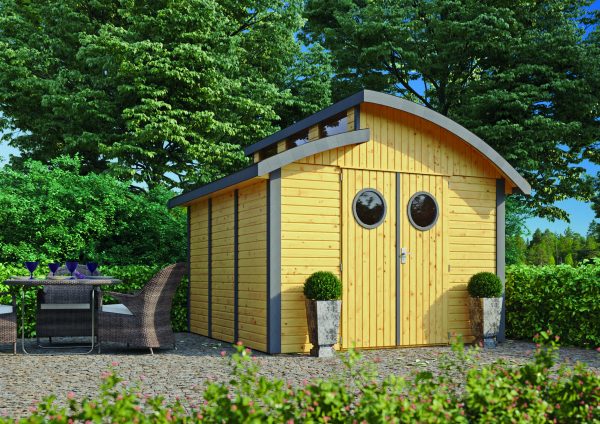 Joda Gerätehaus Nautic 30/30 Eiche RAL 1028 / Anthrazit RAL 7016 VE = 000