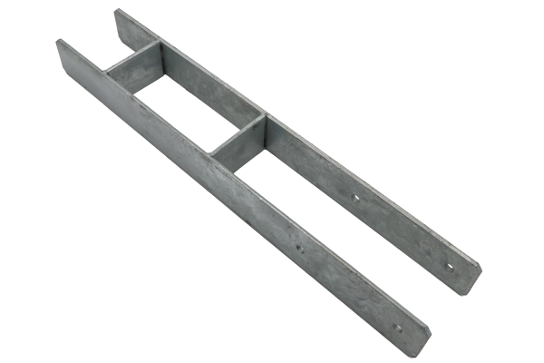 Pfostenanker, H-Form, bes. schwer 115 mm 8x80x800 mm, Pfosteneinstand 400 mm VE = 100 – Bild 2