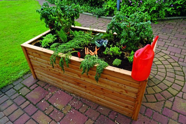 Rhombus Hochbeet, natur 190x72x100 cm VE = 009 – Bild 3