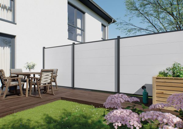 Kingston Systemzaun PVC II dekor 178x175 cm, 6 St. PVC-Paneele je 280 mm VE = 000 – Bild 18