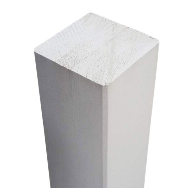 90X90 mm Leimholz-Pfosten weiß grundiert 1,20 m VE = 050