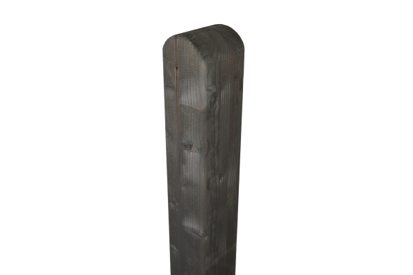 90x90 mm Leimholzpf. Fichte Granit 2,10 m, Kopf gerundet VE = 050