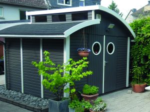 Joda Gerätehaus Nautic 30/30 Anthrazit RAL 7016 / Weiß RAL 9016 VE = 000