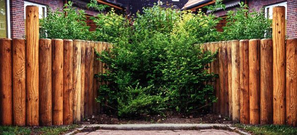 20 cm Lärchen Palisade gefräst 4,00 m zyl. gefräst, 1 seit. gefast, roh VE = 027 – Bild 3
