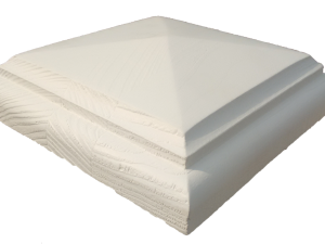 Abdeckplatte profiliert 120 x 120 mm weiß grundiert VE = 030