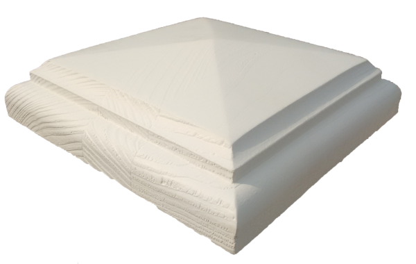 Abdeckplatte profiliert 120 x 120 mm weiß grundiert VE = 030