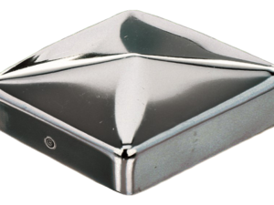 Pfostenkappe Pyramide Edelstahl für 90 x 90 mm Pfosten