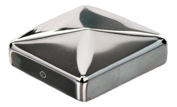 Pfostenkappe Pyramide Edelstahl für 90 x 90 mm Pfosten