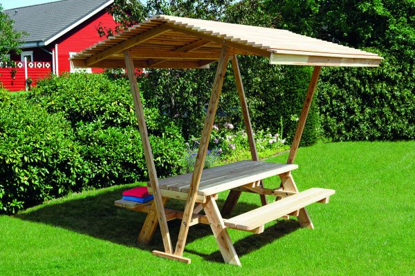 Dachmodul für Picknicktisch Weser Lärche VE = 000 – Bild 2